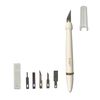 iMAT Professional TPR Resilient Design Knife with 6 Replacement Blades Cutter