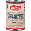 Snows New England CLAM CHOWDER 15oz Authentic READY TO SERVE (6 Cans)