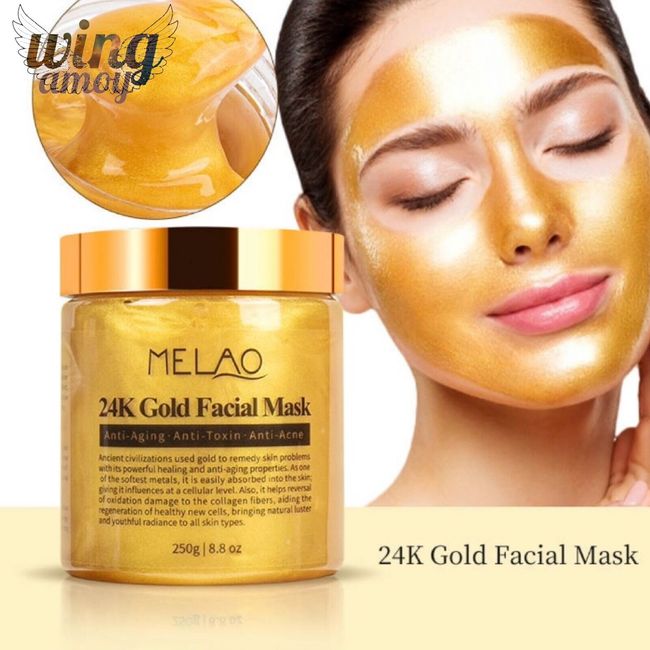 MELAO 24k Gold Facial Mask . Anti-Aging Anti-Toxin Anti-Acne HomeSelf Skin Care