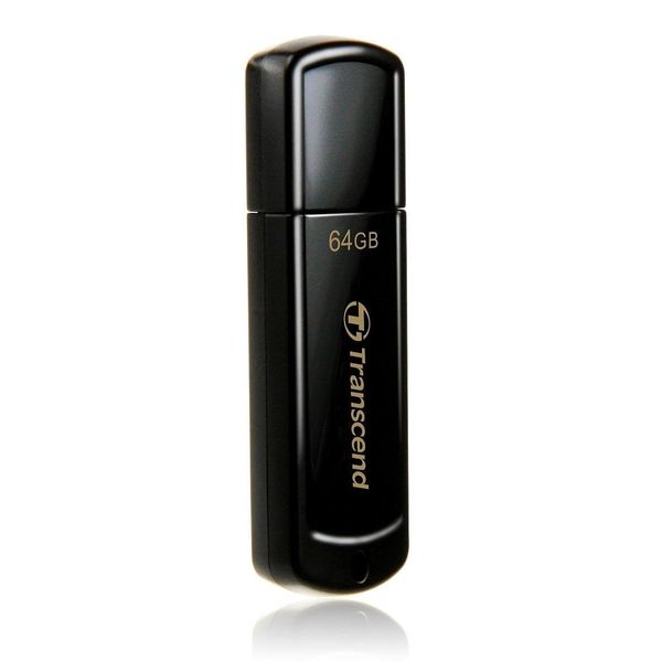 Transcend JetFlash 350 USB Stick 64 GB Only 8.5 g Black