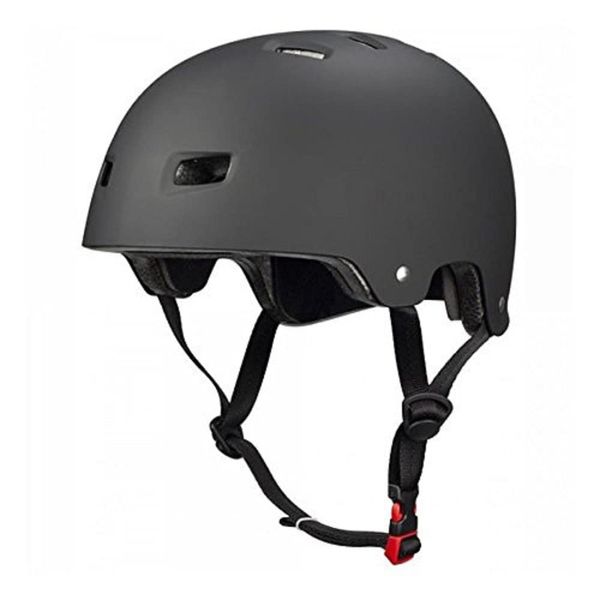 BULLET Men's Deluxe T35 skateboard helmet, black - noir mat, S M 54-57 cm UK