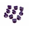 Dopro 10pcs Guitar AMP Effect Pedal Knobs Pointer Knob with Set Screw Purple
