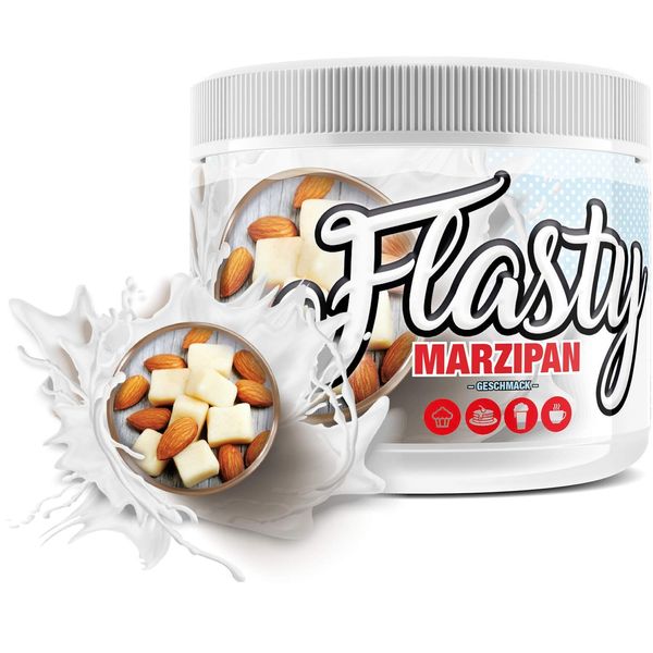 Flasty Geschmackspulver (Marzipan) 1 x 250g Kalorienarmes Flavour Pulver mit Nur ca. 7 kcal pro Portion bringt es Leben in deinen Quark, Joghurt und vielem mehr.