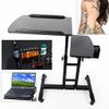 YIPONYT Tattoo Workstation, Double-Top Tattoo Arm Rest Stand Table, Portable and Adjustable Large Tattoo Tray Mobile Workstation