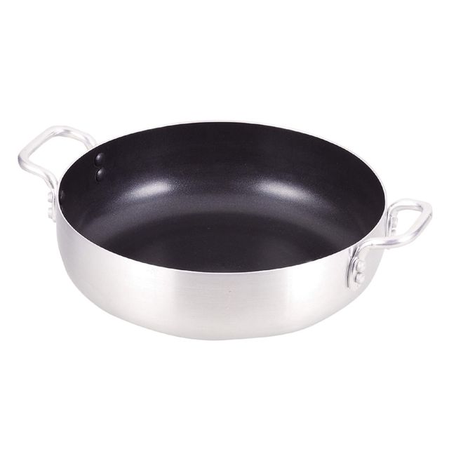 Pearl Metal HB-3964 Double Handed Pot, Silver, 8.7 inches (22 cm), Oven Safe Tabletop