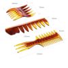 Tumosando Men's Comb Coarse Comb Set of 3 Combs for Men Amberry, Waterproof Pouch Included, Styling Comb and Anti-Static Men's Comb Set