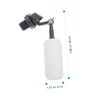 4 Pieces Mini Float Valve for Humidifier Ice Maker Aquarium PE White Automatic Water Level Control Durable Reliable