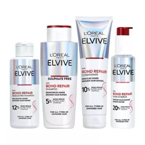 L’Oréal Paris Elvive Bond Repair Full Routine Bundle for Damaged Hair