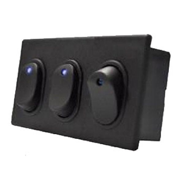 Reliance Lighted 3 Switch Bank for Golf Cart