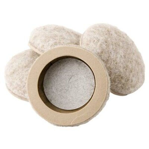 4316395N Secure Grip Formed Felt Furniture Sliders to 1-1/4 Inch Beige 4 Pack