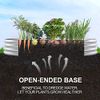 Land Guard Galvanized Raised Garden Bed Kit, Galvanized Planter Garden Boxes Outdoor, Oval Large Metal for Vegetables………