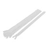 sourcing map Nylon Invisible Concealed Zip Zipper 15 Inch 10 Pcs White
