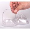 Beard Shaper Goatee Mustache Grooming Tool Face Hair Styling Template for Man - Transparent - 5 PCS/Set (Transparent)