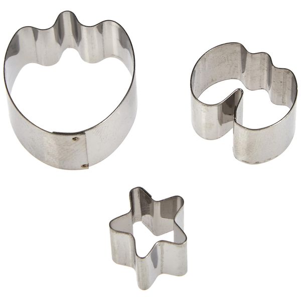 PME Stainless Steel Sweet Pea Cutters, Small Size, Set of 3, Silver