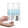 Compactor Double Soap Dispenser, PET + ABS, White