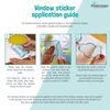 Stickerscape Easter Window Stickers (Happy Easter - Reversed) | Easter Window Decal, Spring Window Decor, Spring Window Stickers | Easy to Apply, Cleanly Removable and Repositionable