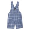Oshkosh Boy World's Best Overalls, Blue Plaid, 4T
