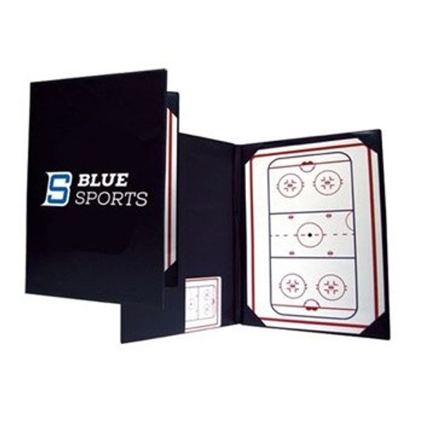 Blue Sports 2-Compartment Coach Tactical Folder, DIN A4 White