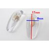 Nose Pads (Silicone Type) Box Butterfly Small [Gold] 2 Pairs