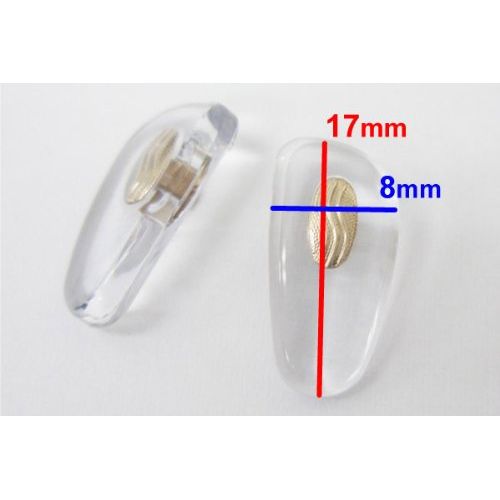 Nose Pads (Silicone Type) Box Butterfly Small [Gold] 2 Pairs