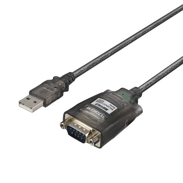 Buffalo BSUSRC0710BS/N USB Serial Converter Cable Black Skeleton 1m