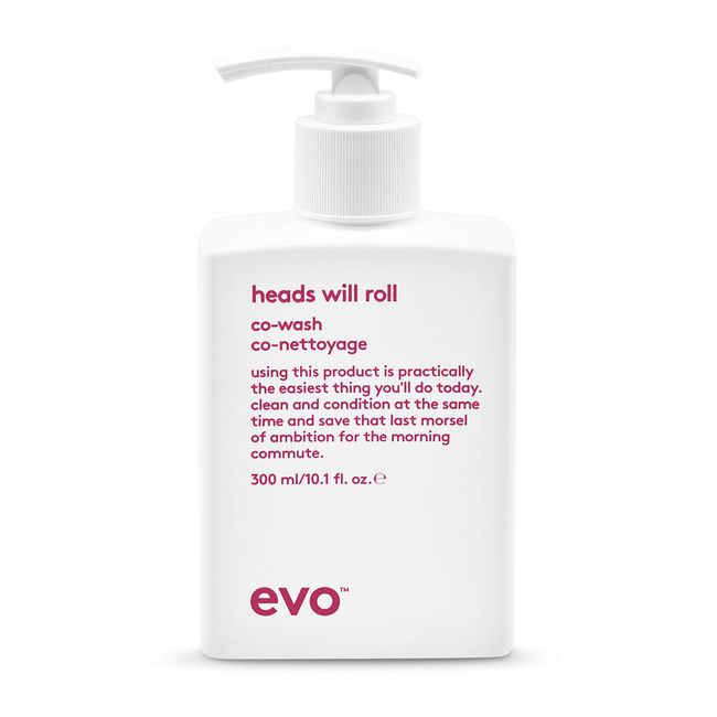 EVO Heads Will Roll Cleansing Conditioner for Curly Hair - Moisturizing Curl Defining & Frizz Eliminating - 300ml / 10.1fl.oz