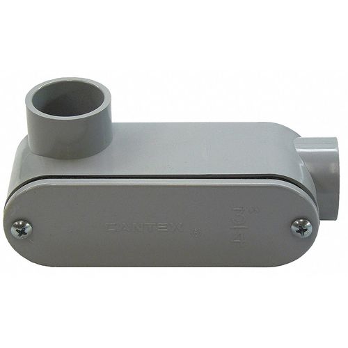CANTEX Conduit Outlet Body, PVC, LL