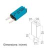 GLOSO E73 Mini ATM 15 Amp Circuit Breakers Manaul Reset (T3) - 3 Pack (15A)