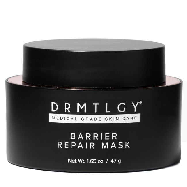 DRMTLGY Barrier Repair Facial Mask - Hydrating Skin Care Face Mask with Hyaluronic Acid, Peptides & Ceramides - Overnight Face Mask