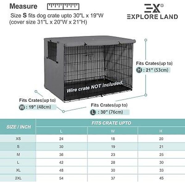 30 inches Dog Crate Cover Heavy Duty Polyester Pet Kennel Cover