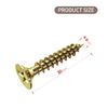 TOPYWMSP Multi Purpose Flat Head Wood Screws, 4x30mm (100pcs), Zinc Galvanized Single Thread