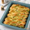 CHEFMADE Baking Sheet Pan, Nonstick 15-Inch Lasagna pan, Deep Baking Bakeware for Oven（Green）