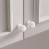 goldenwarm 10 Pack Cupboard Knobs White Drawer knobs, Single Hole Kitchen Handles
