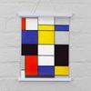 Taskar Magnetic Poster Hanger White Real Wood 330mm A4/A3