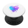 Color blob heart with many colors PopSockets Swappable PopGrip