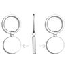1080 Graphics Cane Corso Stainless Steel Keychain with Ring