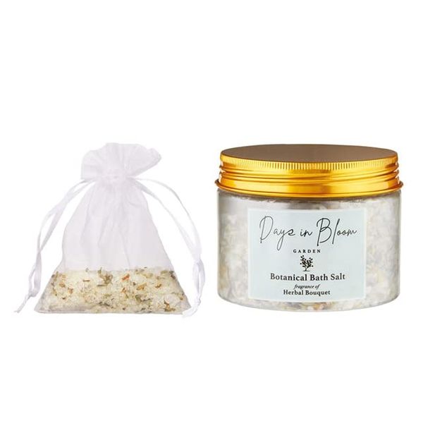 Days Inn Bloom Garden Bath Salt Jar, Herbal Bouque, 9.1 oz (260 g)