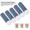 Coarse Replacement Rollers, 5Pcs Extra Coarse Replacement Rollers Foot Smoother Replacement Rollers, Hard Skin Remover Refills Micro-Pedi Refill Rollers for Foot Care