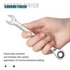 SORAKO Ratchet Spanner 15 mm, Combination Spanner Fixed Head Ratchet Spanner Combination Wrench