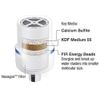 Hexagon Shower Head Water Filter Water Softener Remove Chlorine