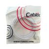 Cablix Cat 5E UTP Patch Cord with Boot, 10ft, White, 5-Pack – Reliable Ethernet Cable for Fast Networking & Internet Connections