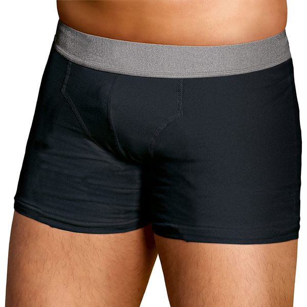 TENA Men - Washable Protective Pants - Soft, Comfy and Secure Boxers for Drips and Dribbles - Invisible Protection, Classic Cut - Light Absorption - Black - Size L - Pack of 1