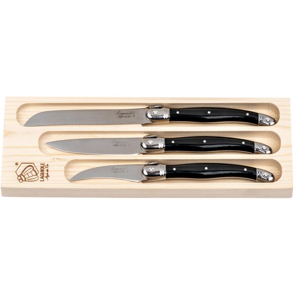Laguiole Style de Vie Premium Line Vegetable Knife Set, 3 Pieces