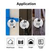 DAYGOS 4 Digit Combination Disc Padlock with Hardened Steel Keyless Heavy Duty Combo Lock for Sheds,Fence,Storage Unit,Trailer,Moving Cube(3/8-in Shackle)