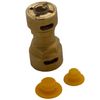 Supplying Demand SB1 3/8 x 1/4 Inch Reducer Quick Connect HVAC Brass Coupling Fitting