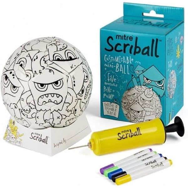 Mitre Scriball Ooodles,Customizable Mini Football, Zultz, One Size