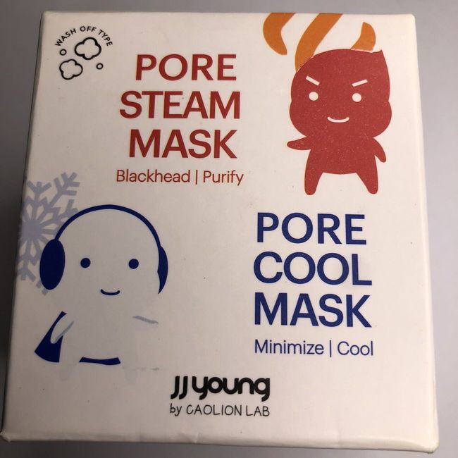 JJ Young Pore Steam & Cool Mask, 1.75oz Blackheads, Minimize Pores