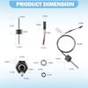 Replacement for Balboa 32016 Temp/Hi Limit Sensor 24" Cable 1/4" Bulb 2-pin 2PCS