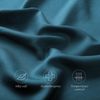 ELIBABA Cooling Bamboo Side Sleeper Pillowcase, King Size, 20x36 Inches, Teal