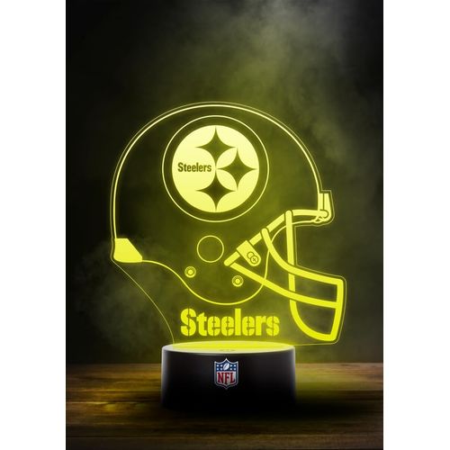 Great Branding Pittsburgh Steelers NFL LED Lamp Light Logo Helmet Changing Mode with 6 Different Colours